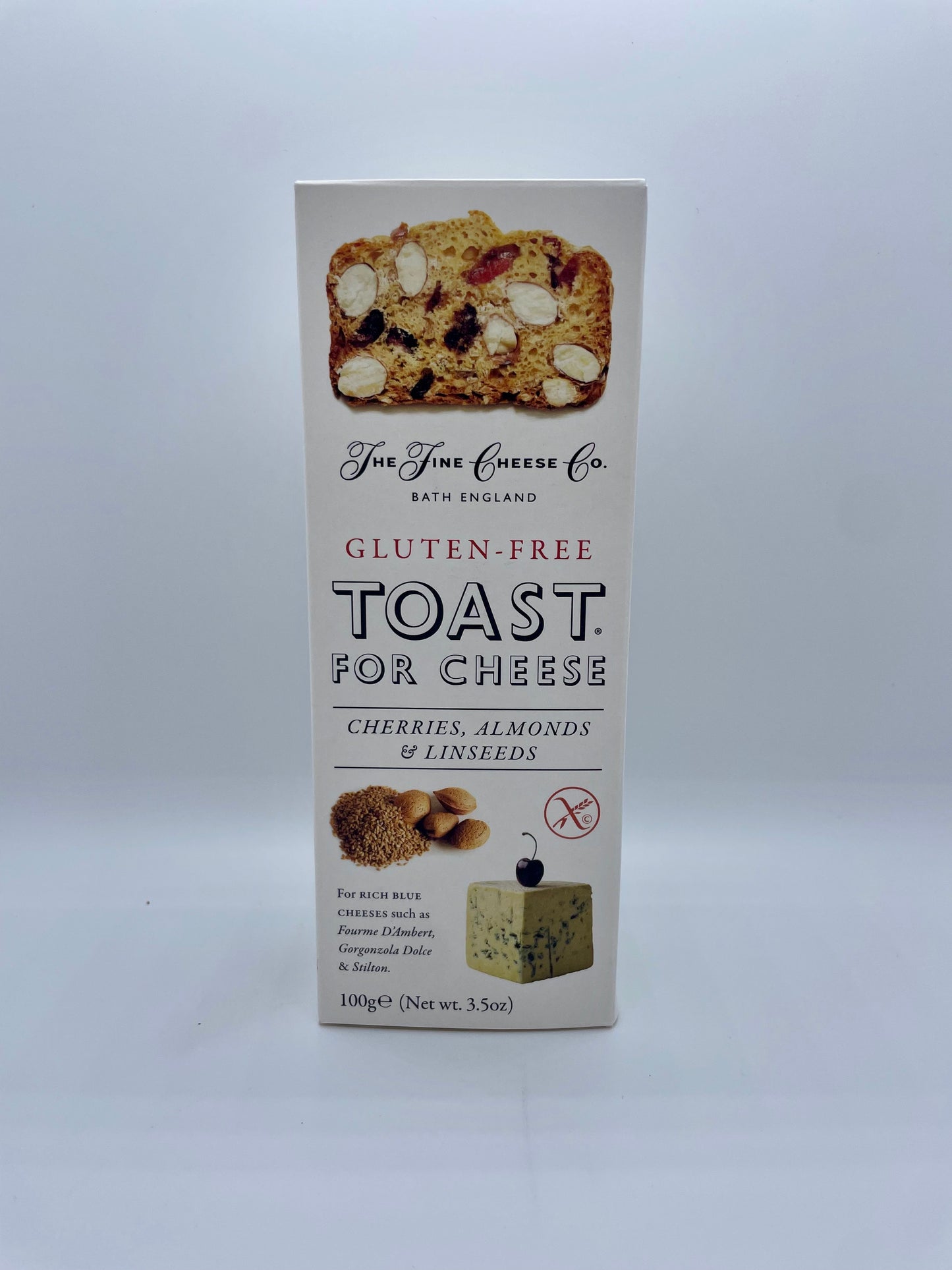 Glutenvrije toast voor kaas - Kersen, amandel, lijnzaad